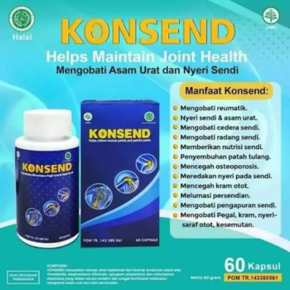 KONSEND Obat nyeri sendi dan nyeri otot paling ampuh