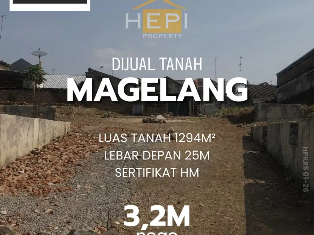 DIJUAL CEPAT TANAH ADA VIEW DI TIDAR UTARA, PUSAT KOTA MAGELANG