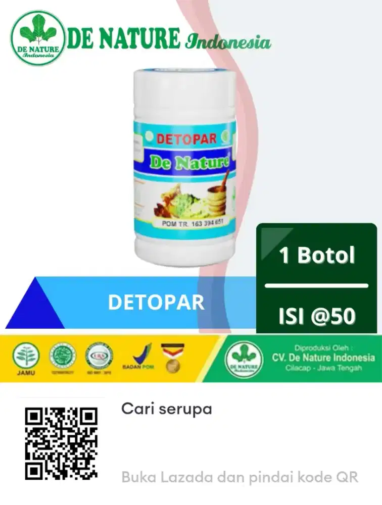 Detopar De Nature Untuk Radang Tenggorokan Batuk
