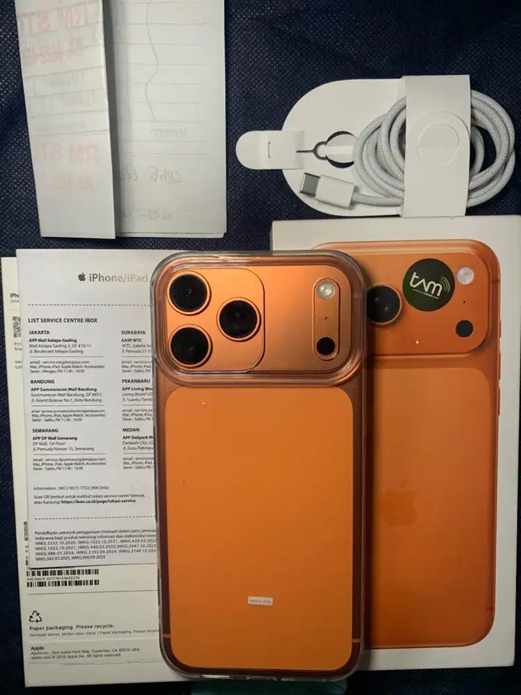 iphone 17 promax 256gb cosmic orange resmi ibox BNOB