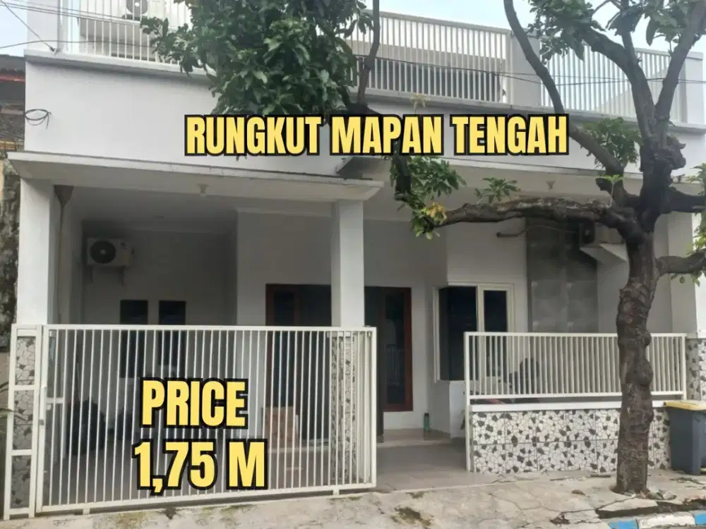 ‼️RUNGKUT MAPAN TENGAH ‼️RUMAH BARU MINIMALIS BELUM PERNAH DIPAKAI. SIAP HUNI TINGGAL MASUK. DEKAT UPN, MERR, SUPERINDO, TOL, BANDARA JUANDA, Dll