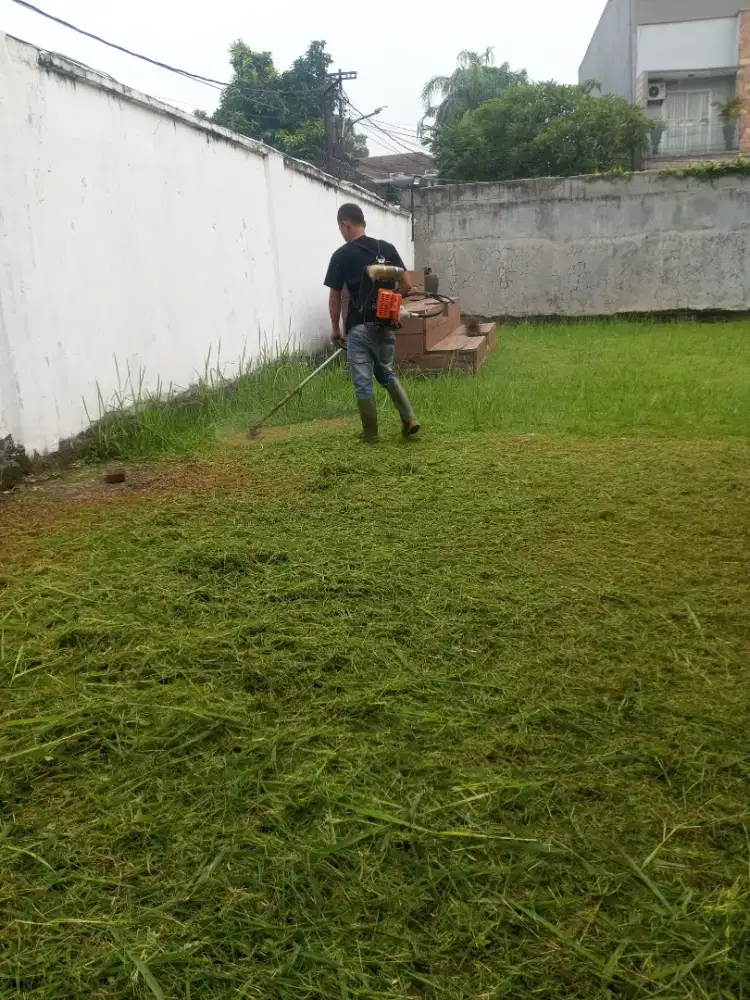 Tukang potong rumput taman dan halaman