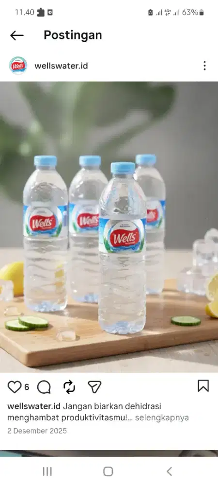 Dicari marketing air mineral