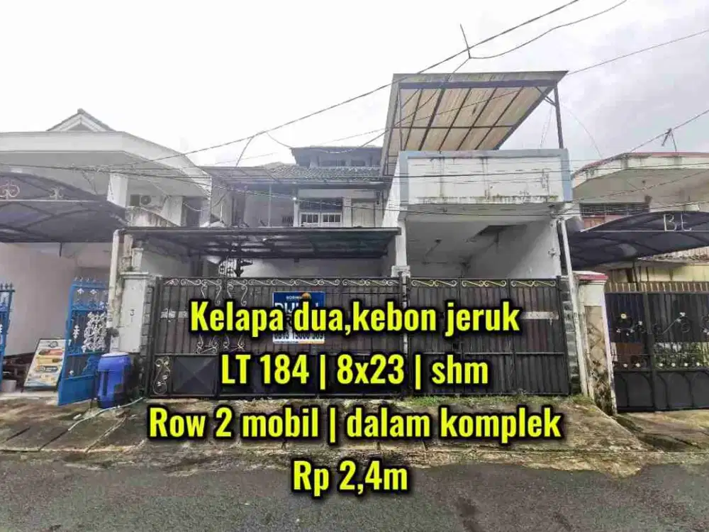 Lokasi emas! Harga masih nego! Rumah dalam komplek pos pengumben kelapa dua jakarta barat