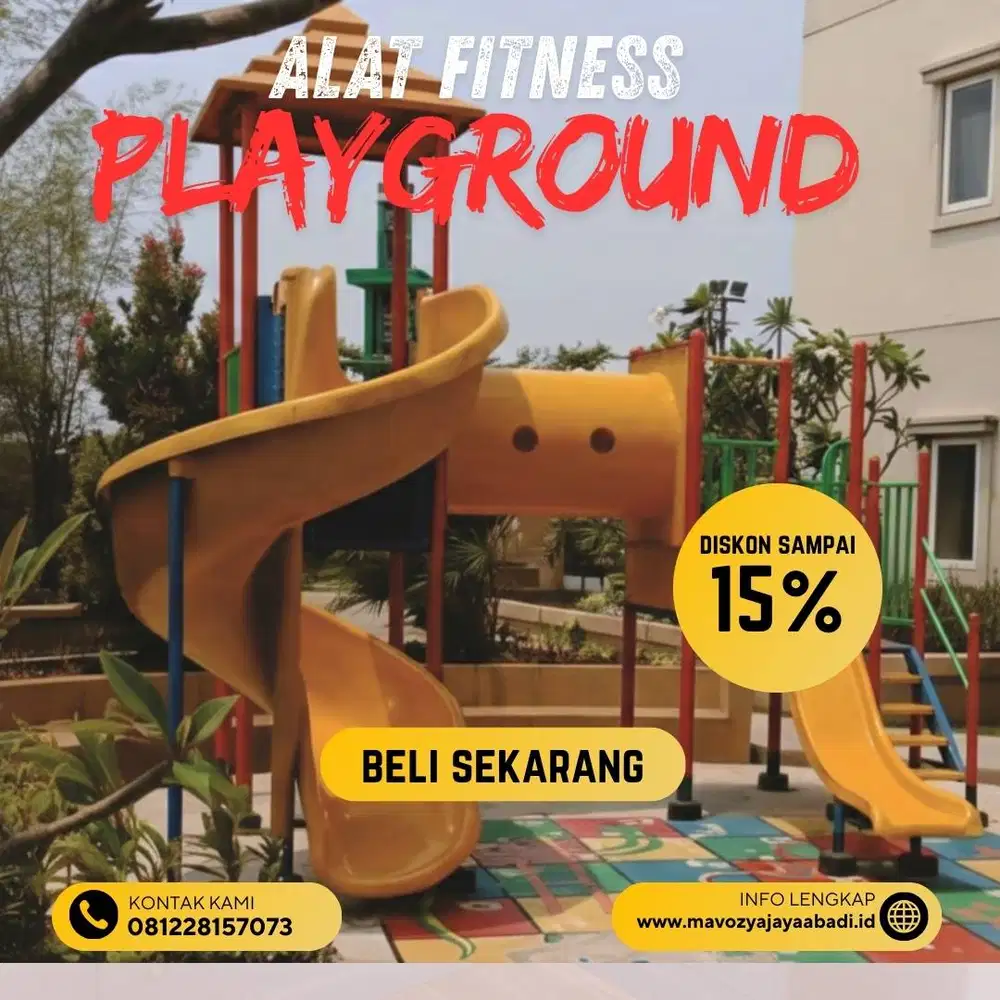 Playground Taman Tahan Cuaca untuk Lingkungan Perumahan