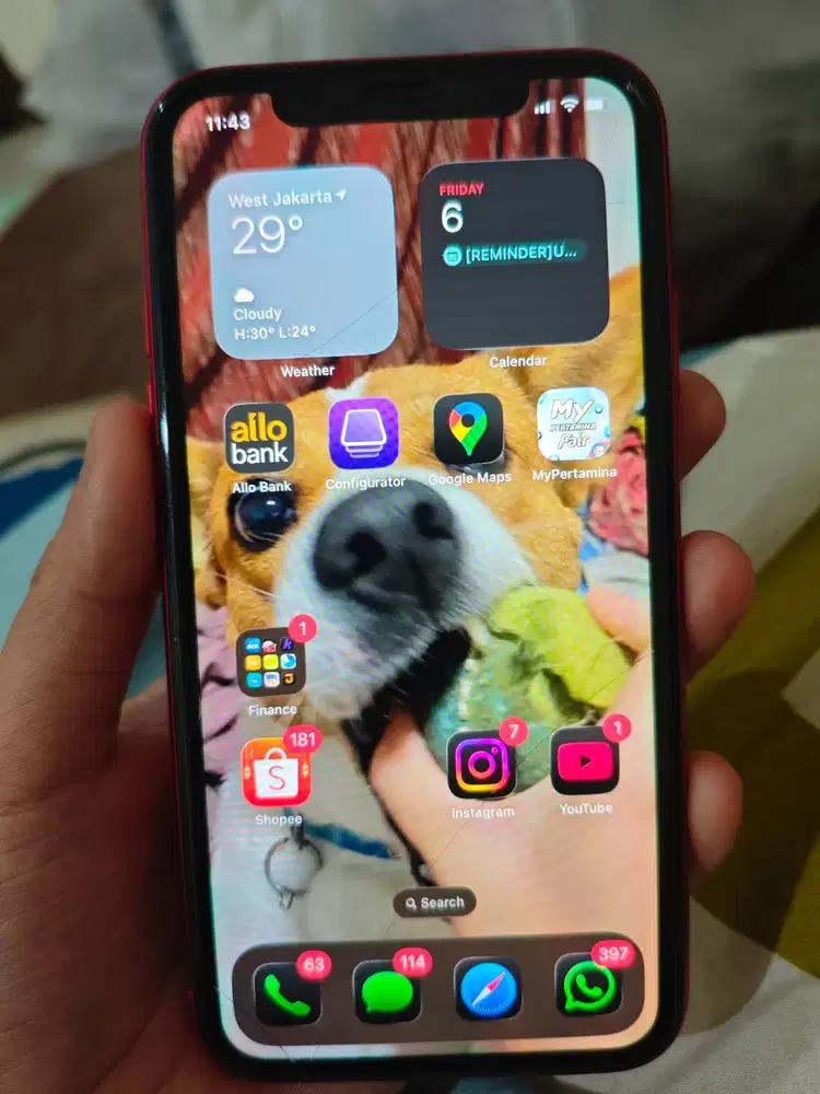 Iphone 11 Red 64GB Ex-Inter (2020) Imei whitelist