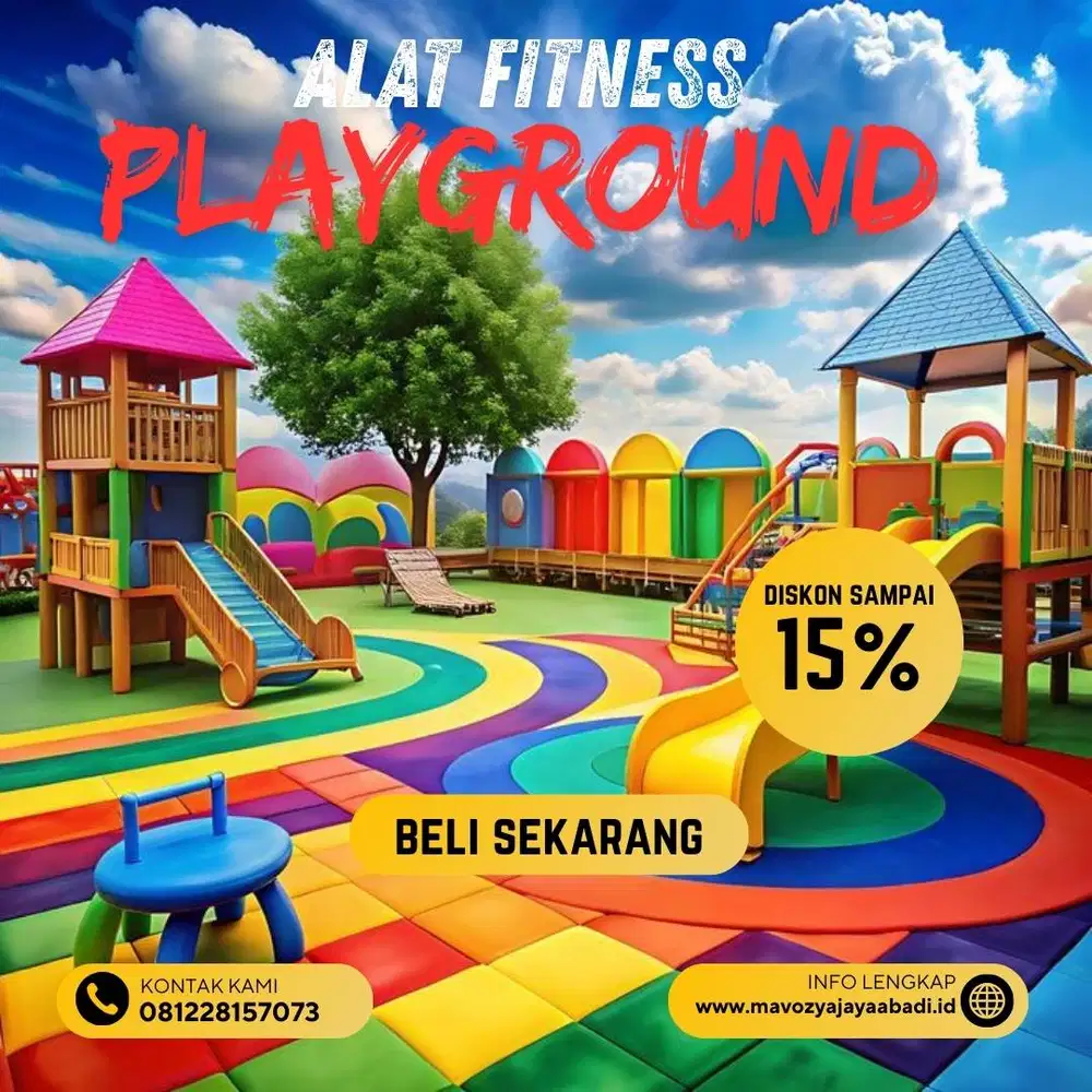 Alat Fitness Outdoor Taman Anti Karat & Tahan Lama