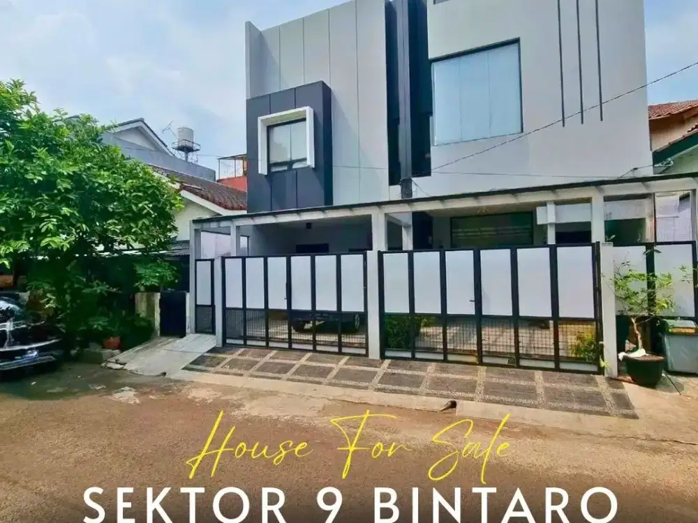 Rumah 2 Lantai Bagus Homey Lokasi Strategis di Bintaro Sektor 9 (Im)