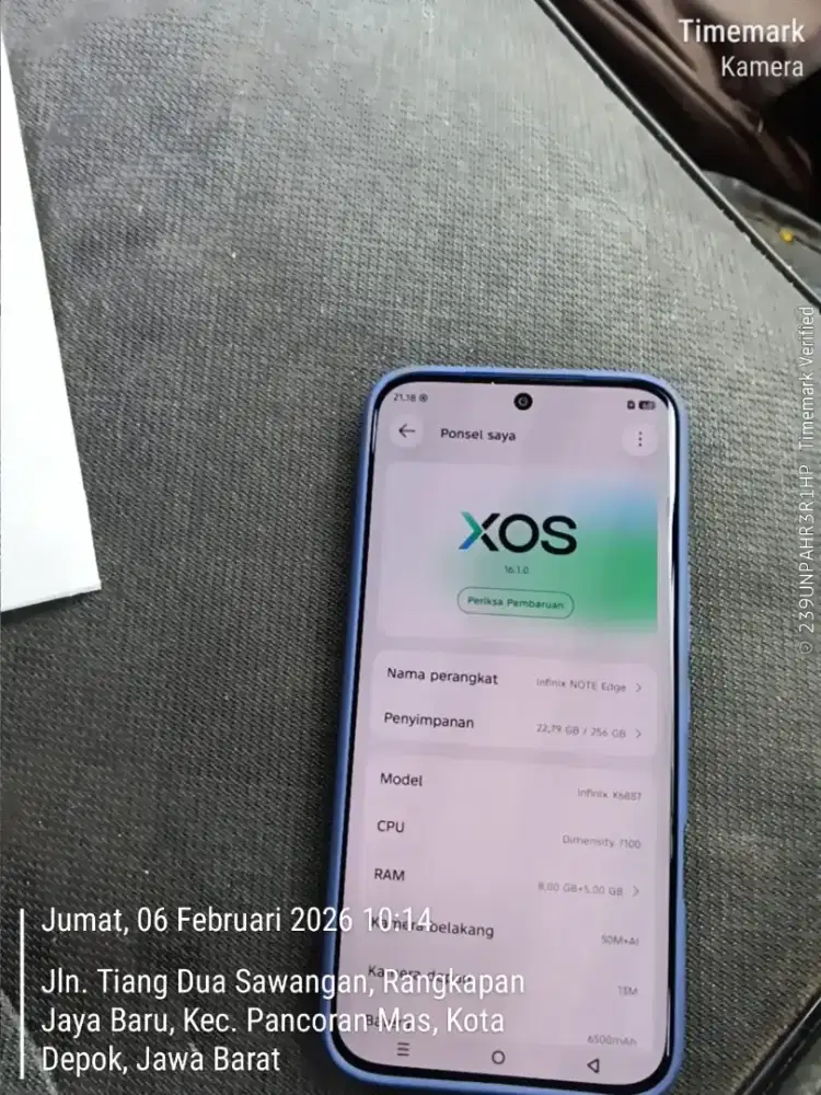 Infinix not edge ram 8+6/256 5G