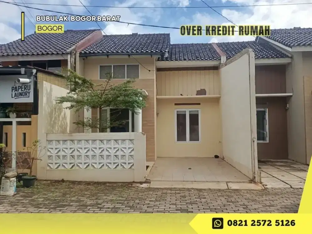 Jual Rumah Over Kredit dkt Kampus IPB 79JT di Cifor Residence Bogor