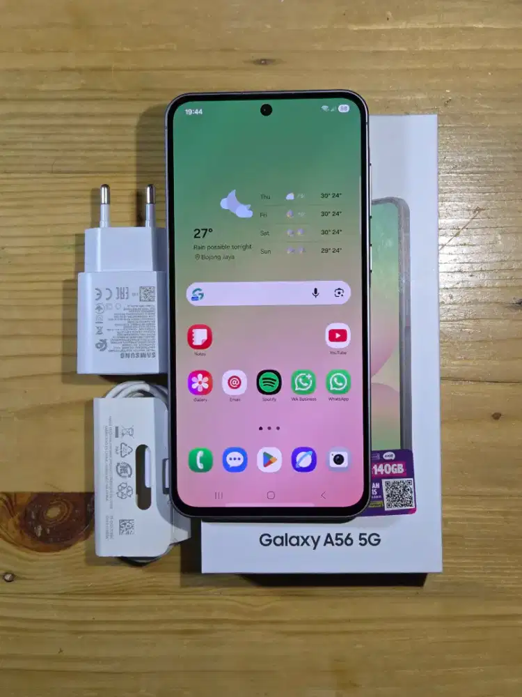 Samsung A56 5G 12/256 SEIN Mulus Fullset Garansi Aktif Mei 2026