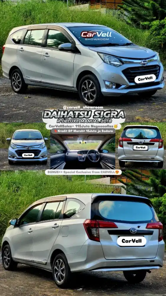 Daihatsu Sigra R Deluxe Manual 2018 Istimewah (Blh Kredi DP Murah)