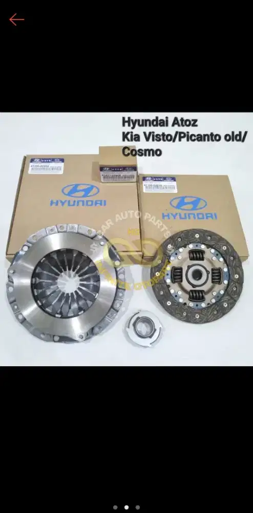Kopling Set dan Fan Belt Hyundai Atoz