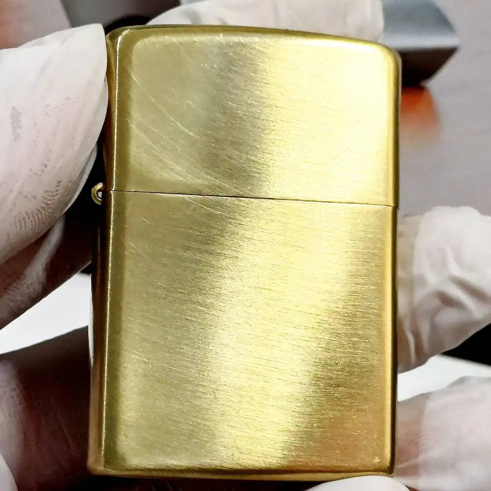 korek api atau lighter model classic premium polos warna emas