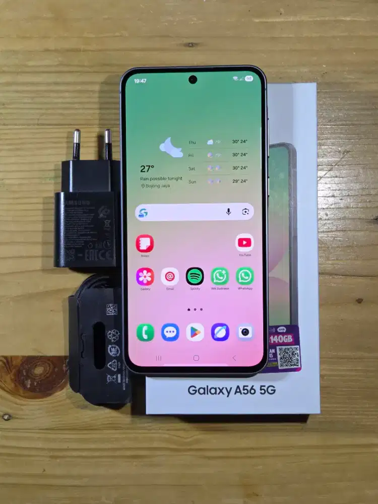 Samsung A56 5G 12/256 SEIN Mulus Fullset Garansi Aktif Mei 2026