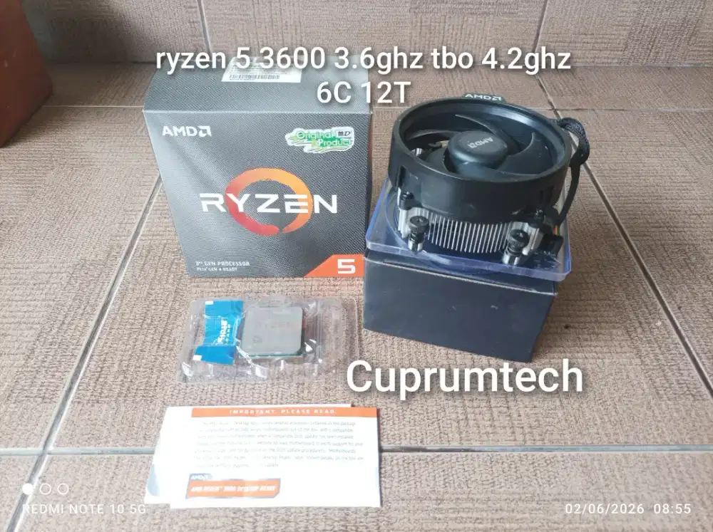 Ryzen 5 3600 3.6ghz tbo 4.2ghz 6C 12T