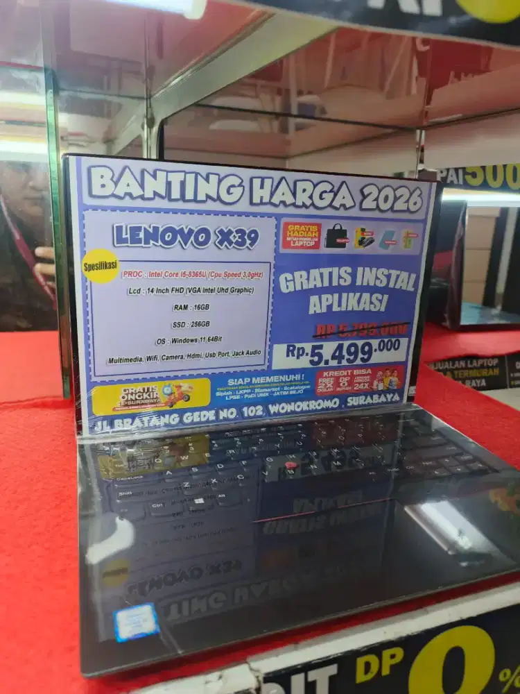 Lenovo Thinkpad X39 Cicilan Tanpa DP Free 2x angsuran
