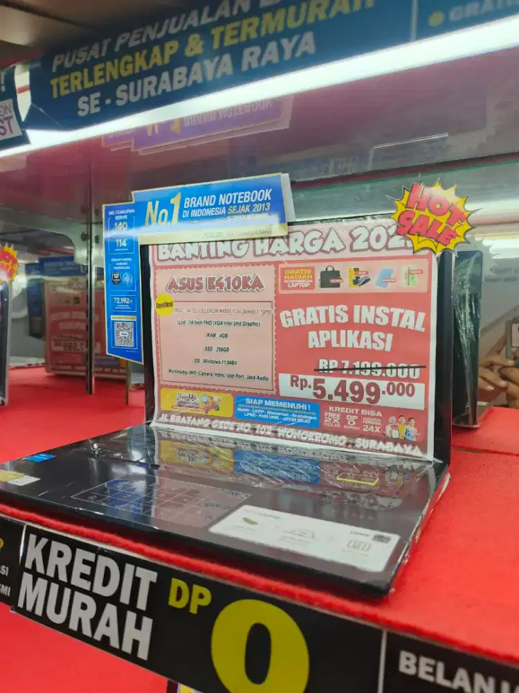 Asus E410KA Cicilan Tanpa DP Free 2x angsuran