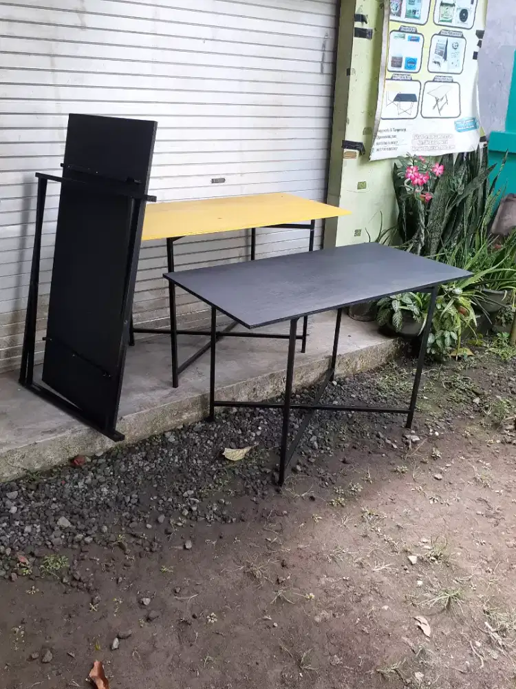 Meja lipat warna bisa cod