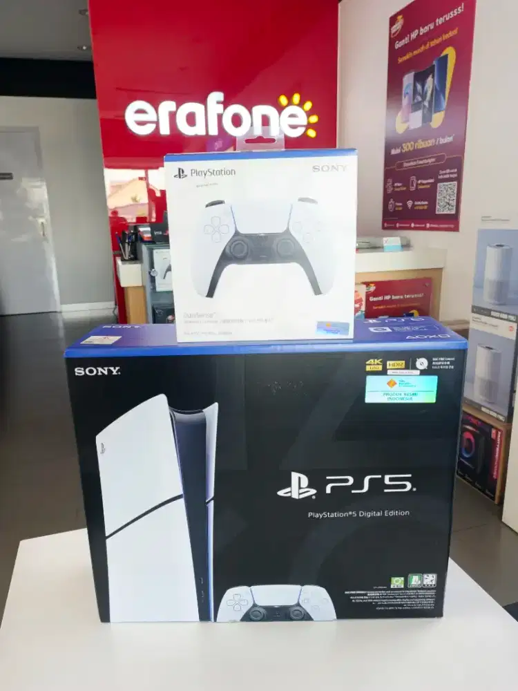 Turun harga PS 5 slim digital gratis 1 stik bisa kredit 0% tanpa dp