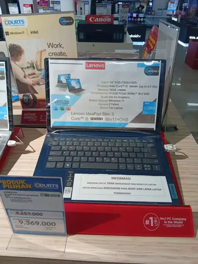 NOTEBOOK LENOVO 83EQ003JID BLUE 16/512GB