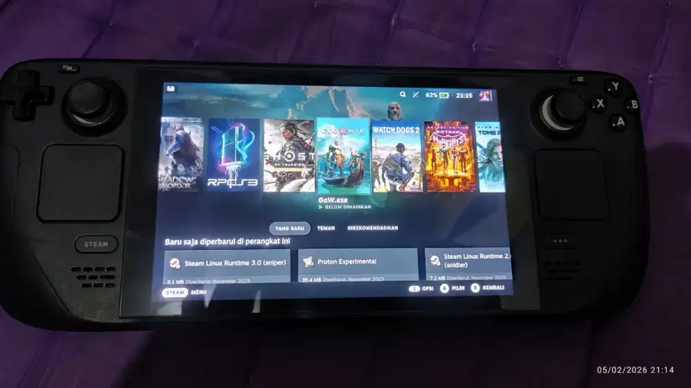 Misi Mau Jual Steamdeck LCD 2tb Sudah Banyak Game Tinggal Main