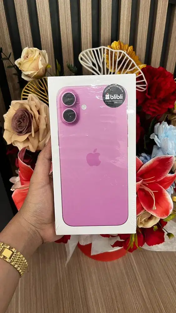 iphone 16 128gb pink new garansi resmi