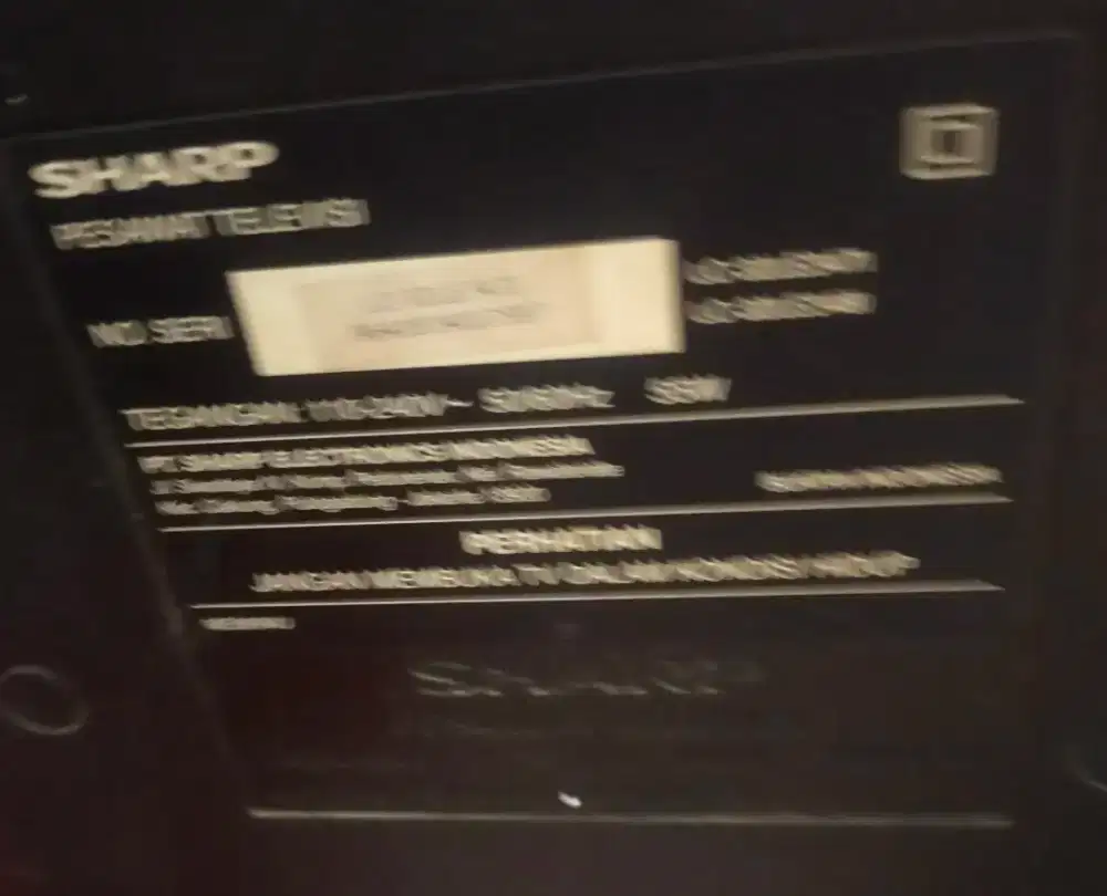 TV sharp nyala tanpa gambar