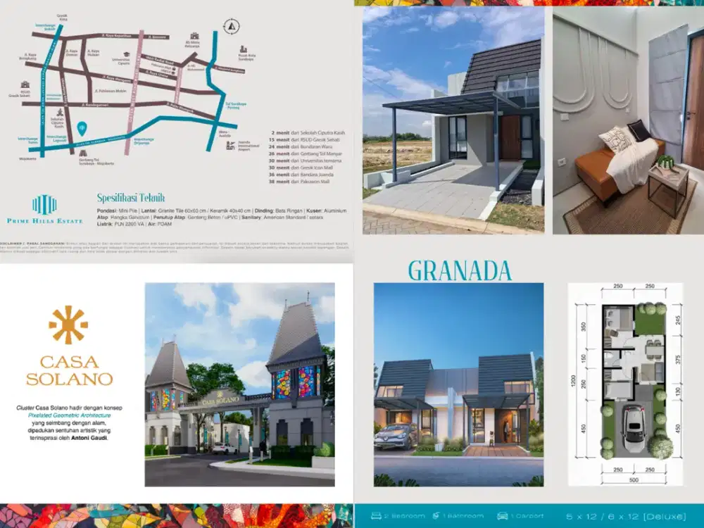 Casa Solano Prime Hills Estate Kedamean Gresik (The Colorful Spirit of Spain) - DP 10%