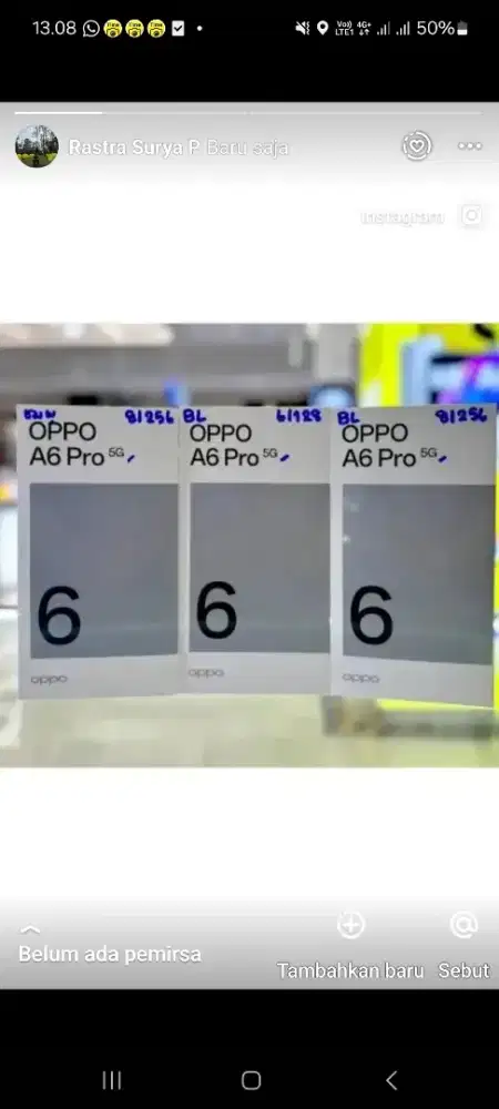 Oppo A6 Pro 5G Ram 8/256