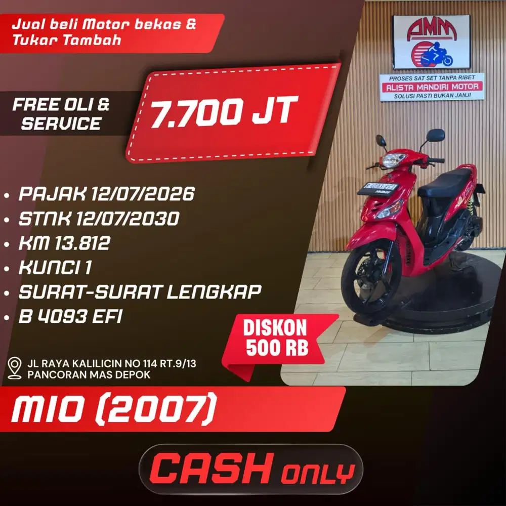 MIO CW 2007. ISTIMEWA BISA KREDIVO N SHOPEE PAYLATER