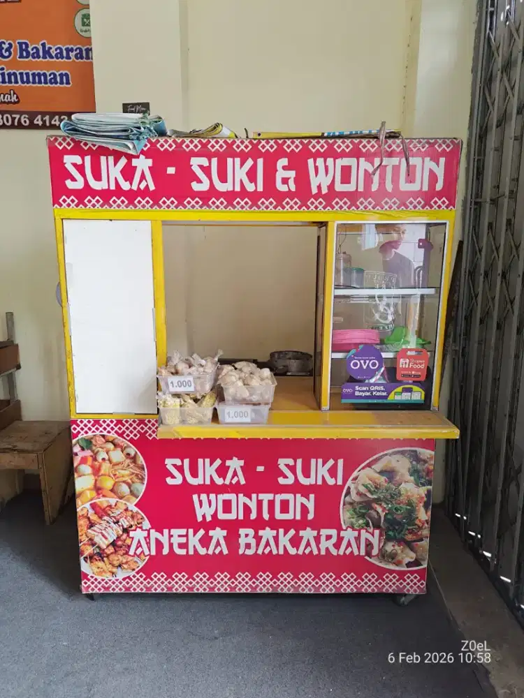 Dijual rombong bekas jualan Wonton seblak