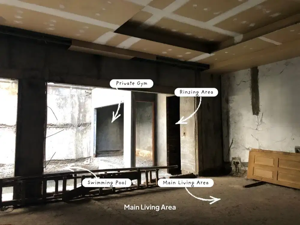 Rumah jalan utama bukit gading mediterania kelapa gading tinggal finishing