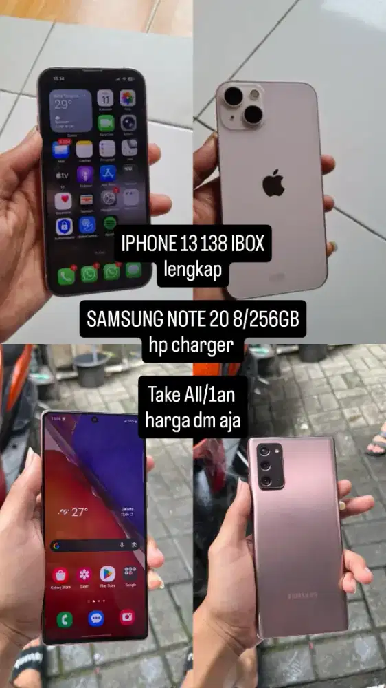 IPHONE 13 128 IBOX DAN SAMSUNG NOTE 20 8/256 SEIN
