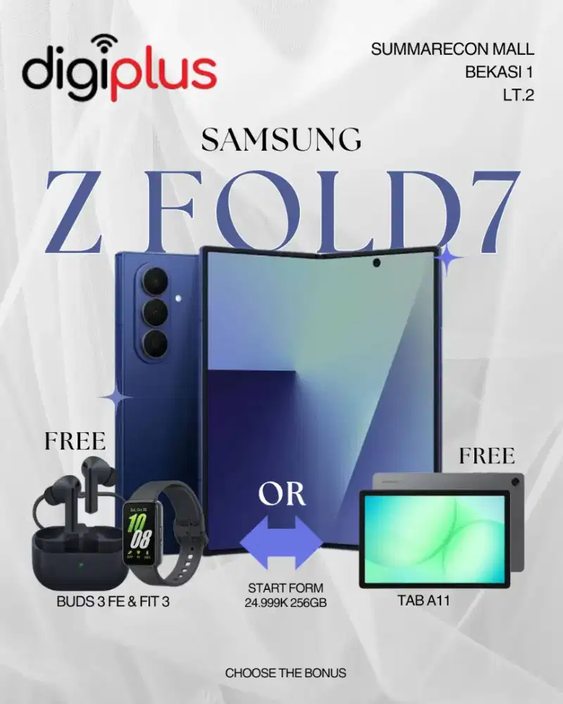 FOLD7 256GB FREE BUDS3 FE & FIT3 / TAB A11 LTE