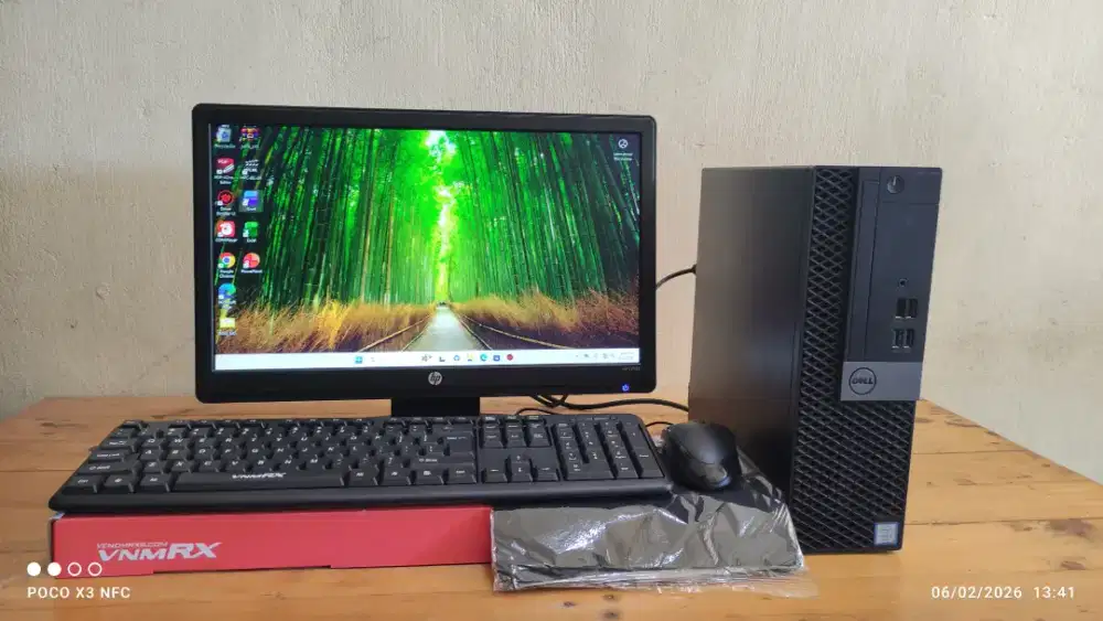 PC FULLSET BUILD UP DELL CORE I3 GEN-6 (8/256+500GB) LED 19 INCH