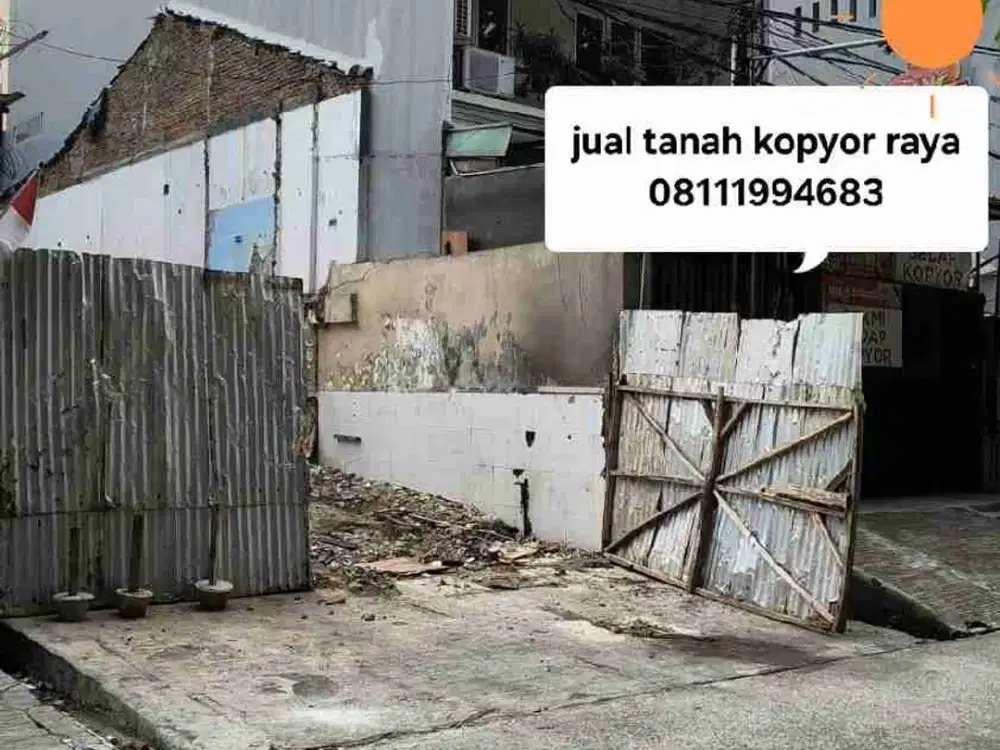dijual cepat tanah di jl kopyor raya kelapa gading