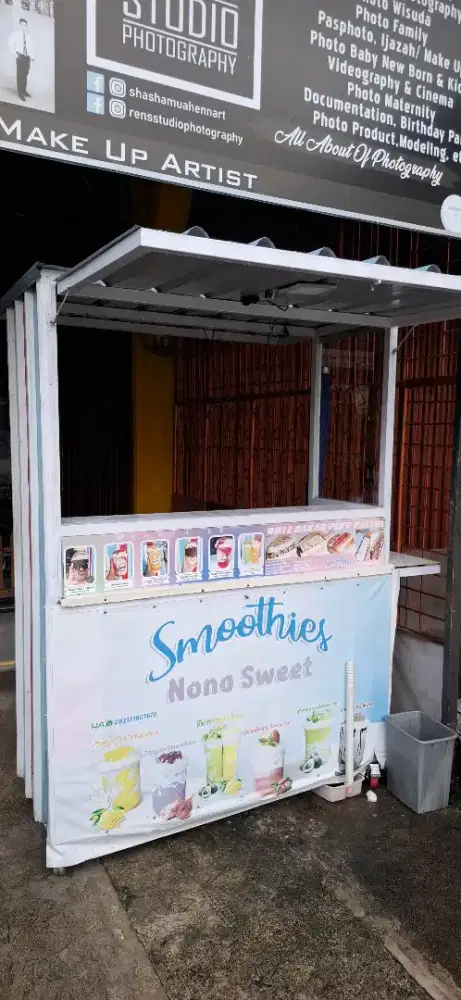 Booth Gerobak Jualan Full Besi