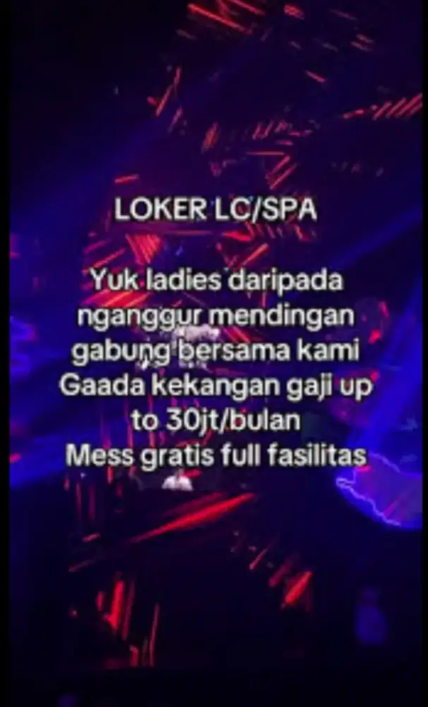 Loker LC CLUB SPA Dencer Jakarta