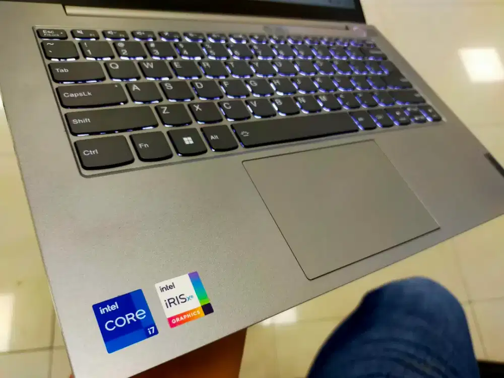 Dijual laptop Lenovo Thinbook Intel core I7 gen 11 Ram 16GB SSD512 NVD