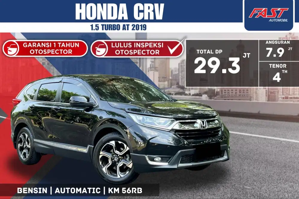 HONDA CRV 2019 1.5 TURBO LOW KM.56RB & PAJAK PANJANG