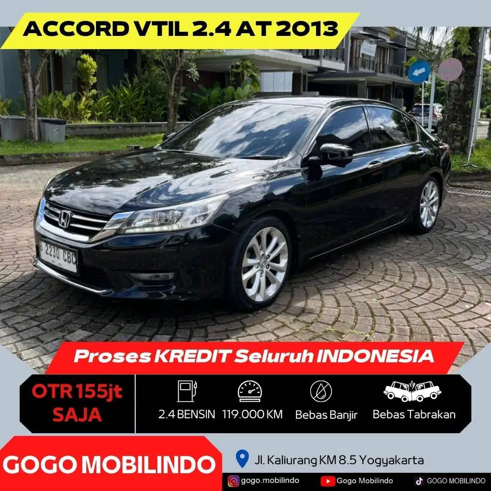 Honda Accord VTIL Matic 2013 ORISINIL DP Minim Kredit Murah