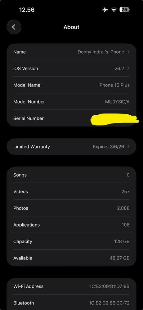 Iphone 15 Plus 128 GB ORI Digimap (NETT)