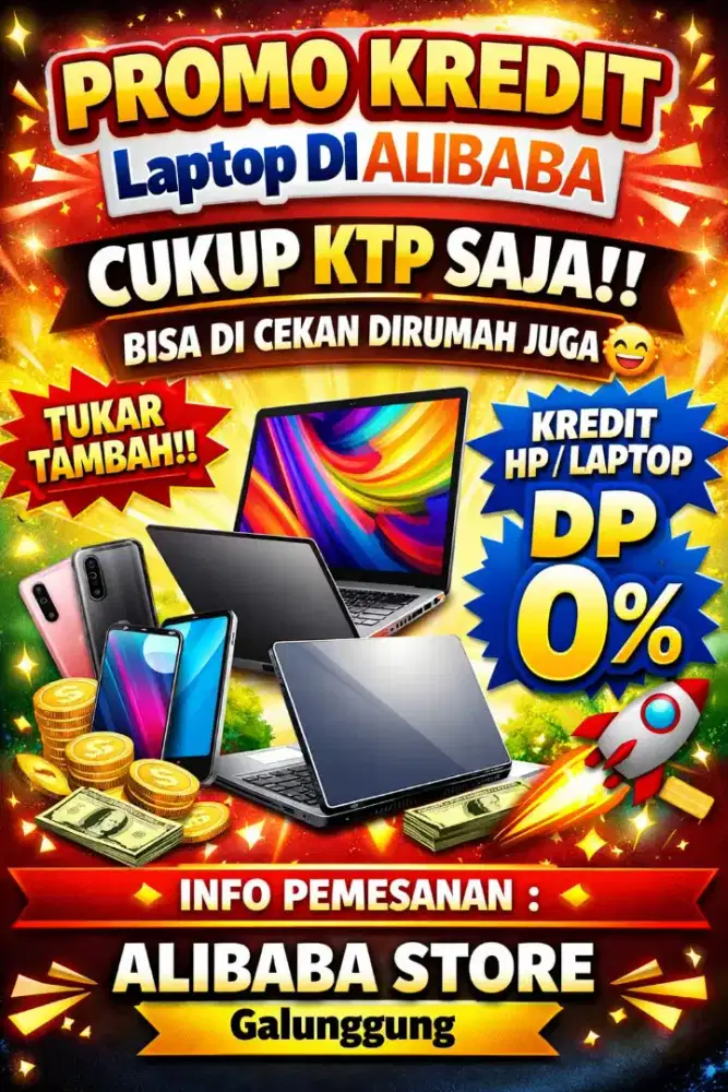 Ready All Produk Laptop Terbaru Mulai 3jt an aja Kredit 0%