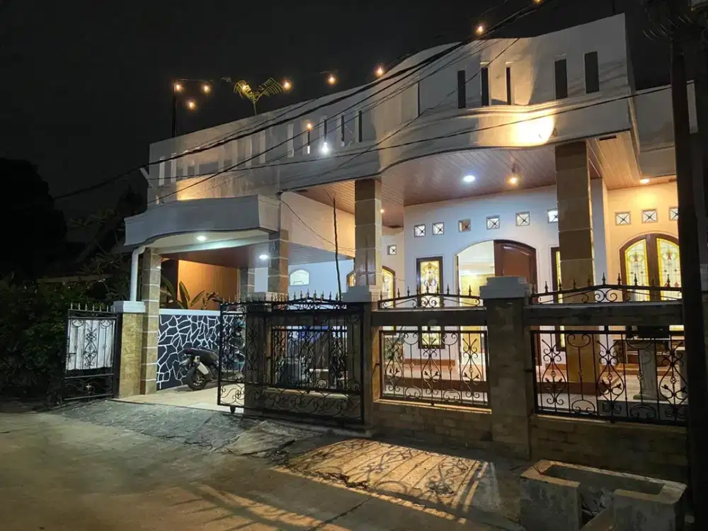 Rumah Luas 2 Lt SHM Akses Dekat Gerbang Tol Limo 2 Dibantu KPR J-38074