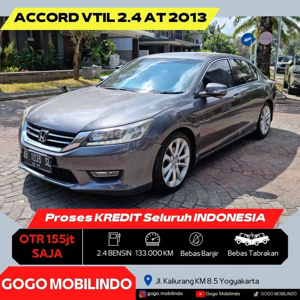 Honda Accord VTIL Matic 2013 Plat AB Kredit Murah DP Minim Altis
