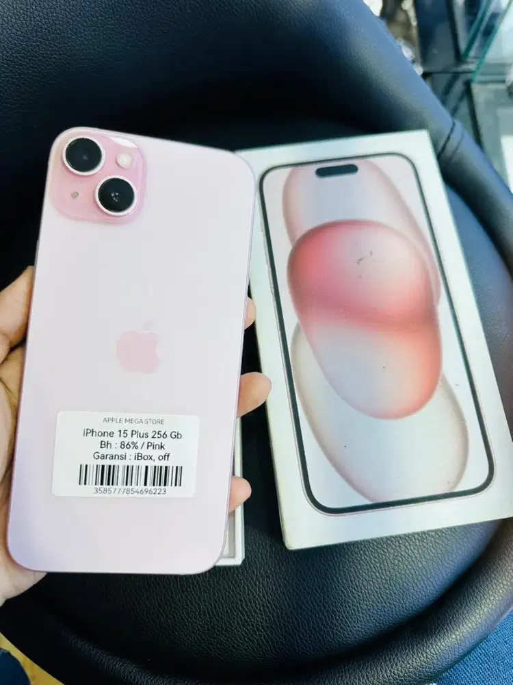 Iphone 15 plus 256gb pink garansi ibox