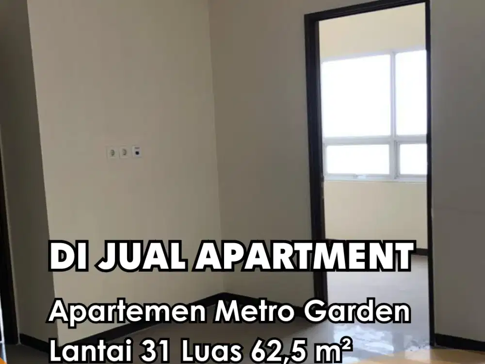 DIJUAL!!!  Apartemen Metro Garden 2 Kamar Tidur