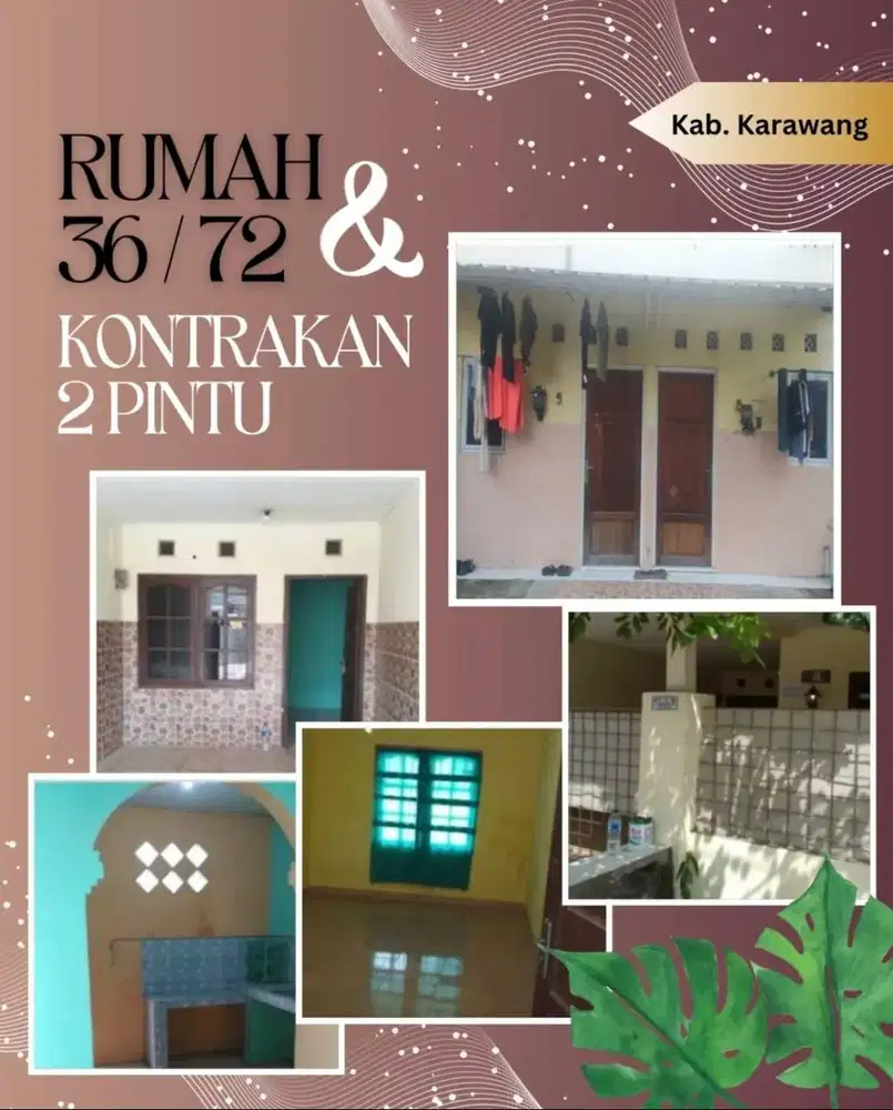 Dijual Rumah 36/72 & Kontrakan Griya Indah Karawang