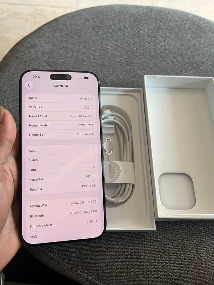 Iphone 16 ProMax 512 gb all operator permanen